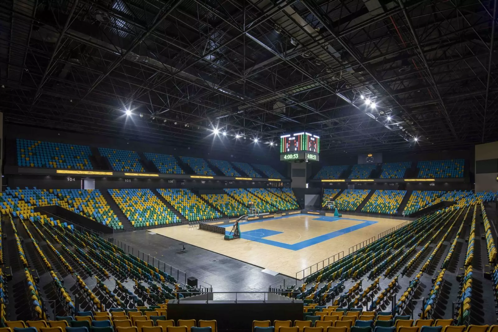 Indoor Arena Telescopic Seating System Image